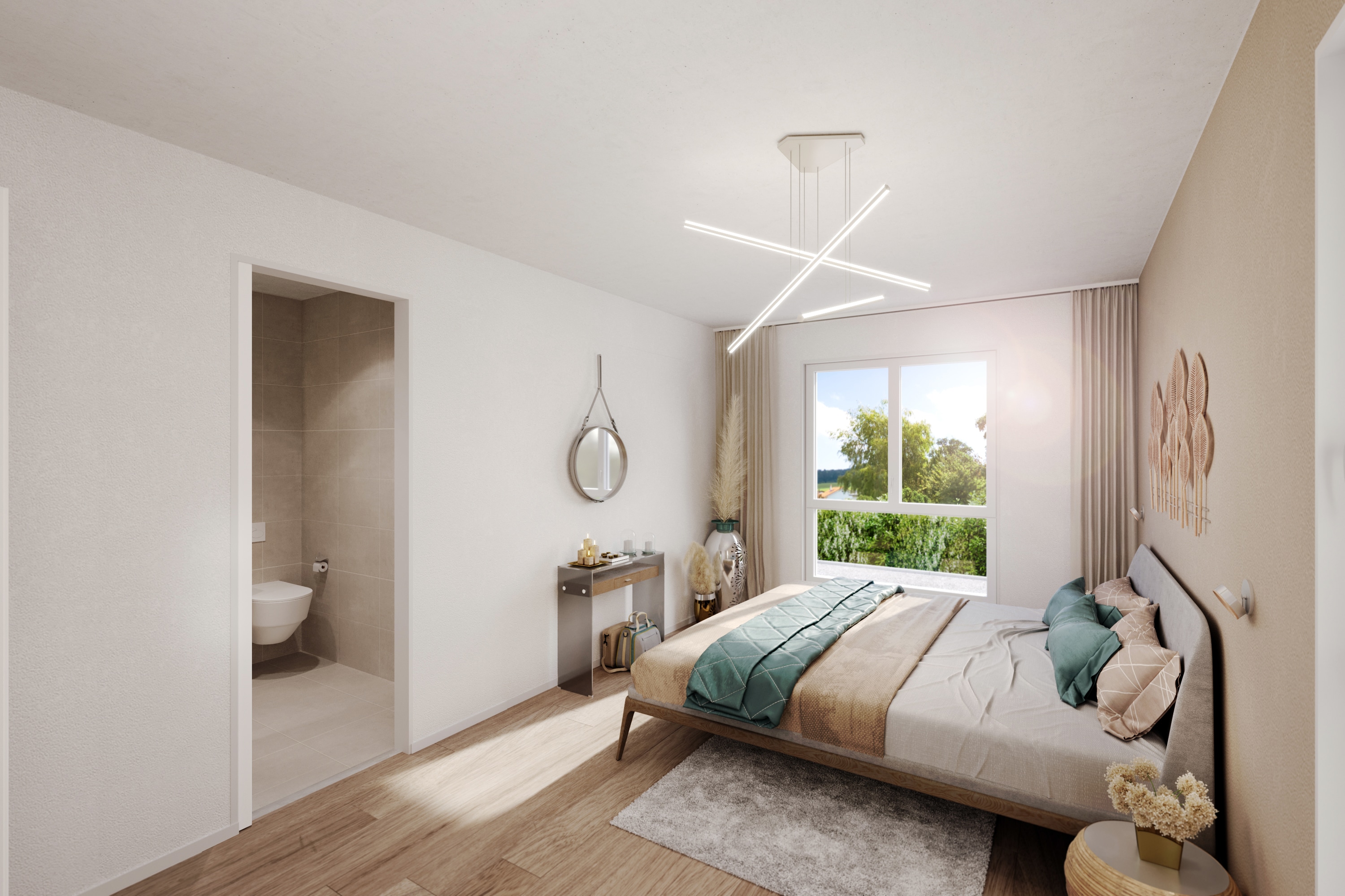 Chambre parentale dans la villa à Rossens | Villas-Rossin Chambre parentale dans la villa à Rossens | Villas-Rossin